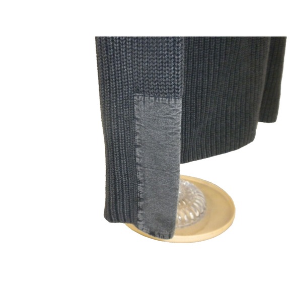 Orvis Henley Sweater Mens XL Black Fisherman Rib Knit Outdoor Gorpcore Hiking - Picture 6 of 14